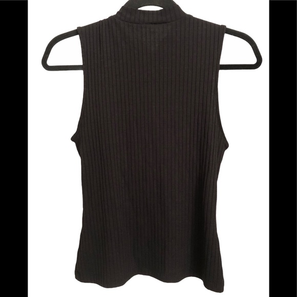 Ribbed mockneck top - Picture 4 of 7